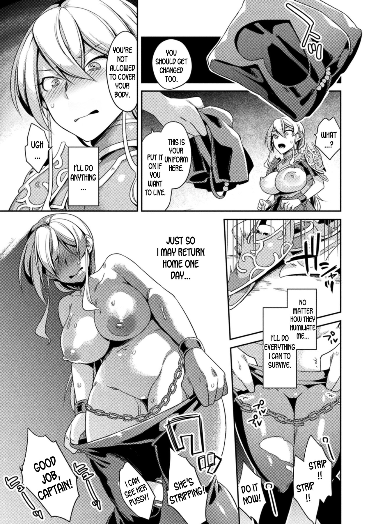 Hentai Manga Comic-Genderbent Knight Raul, the Fallen Whore ~ He Couldn't Win Against Money And Cocks-Read-9